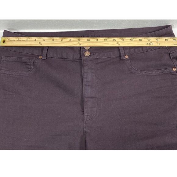Maurices High Rise Jeans Womens Size 22W Deep Purple Stretch Skinny Casual - Picture 7 of 11